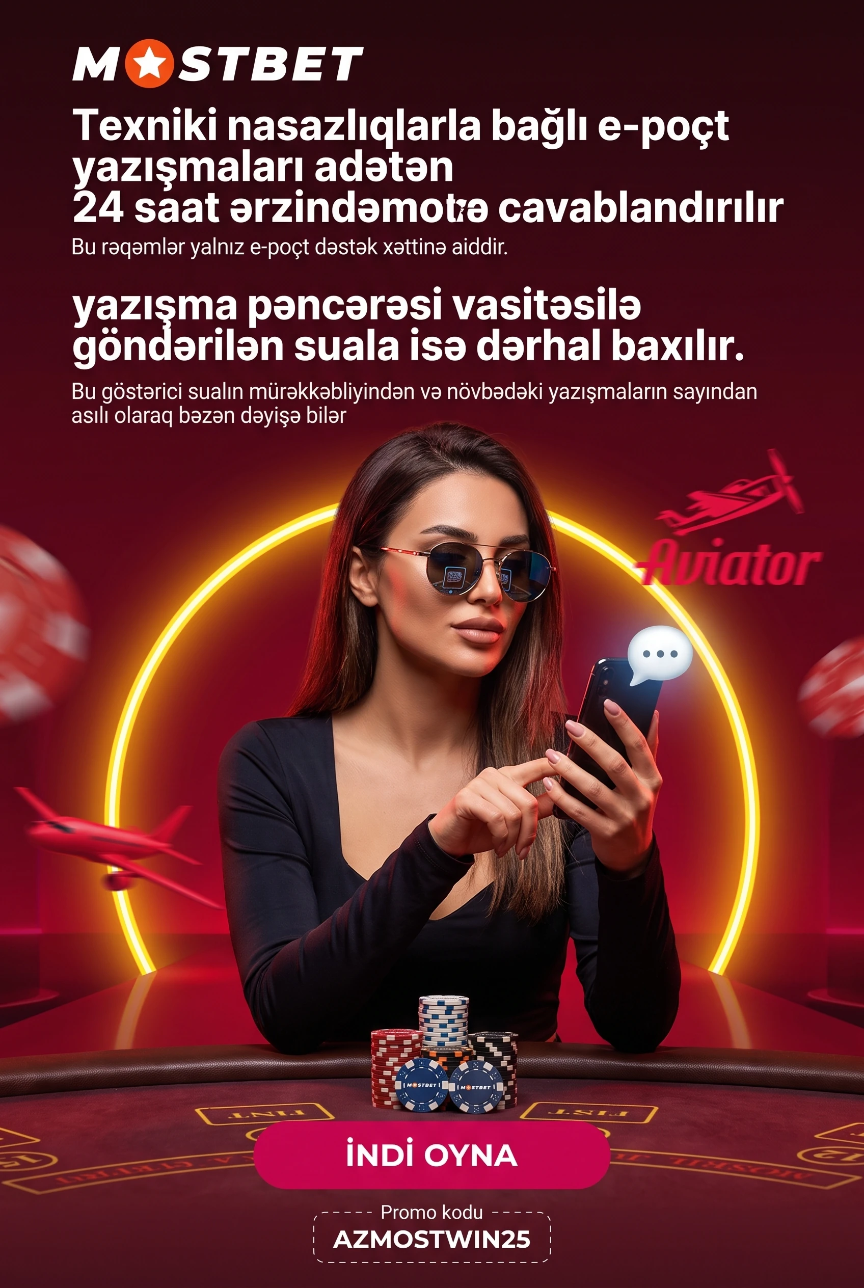 Mostbet müraciətə cavab müddəti