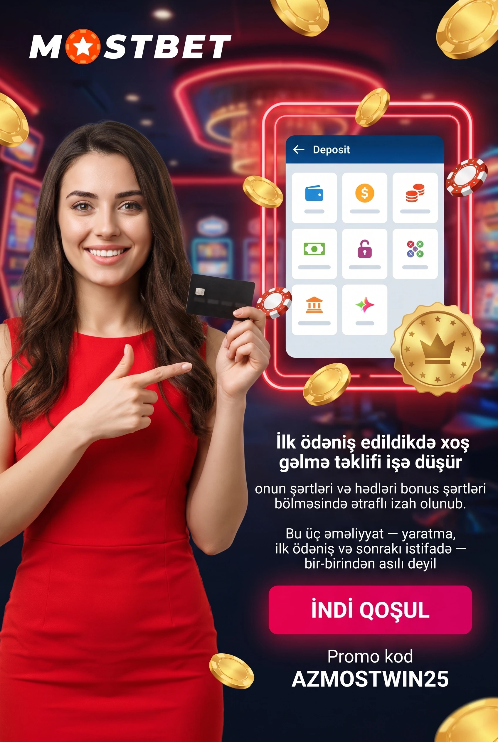 Hesab və ilk depozit