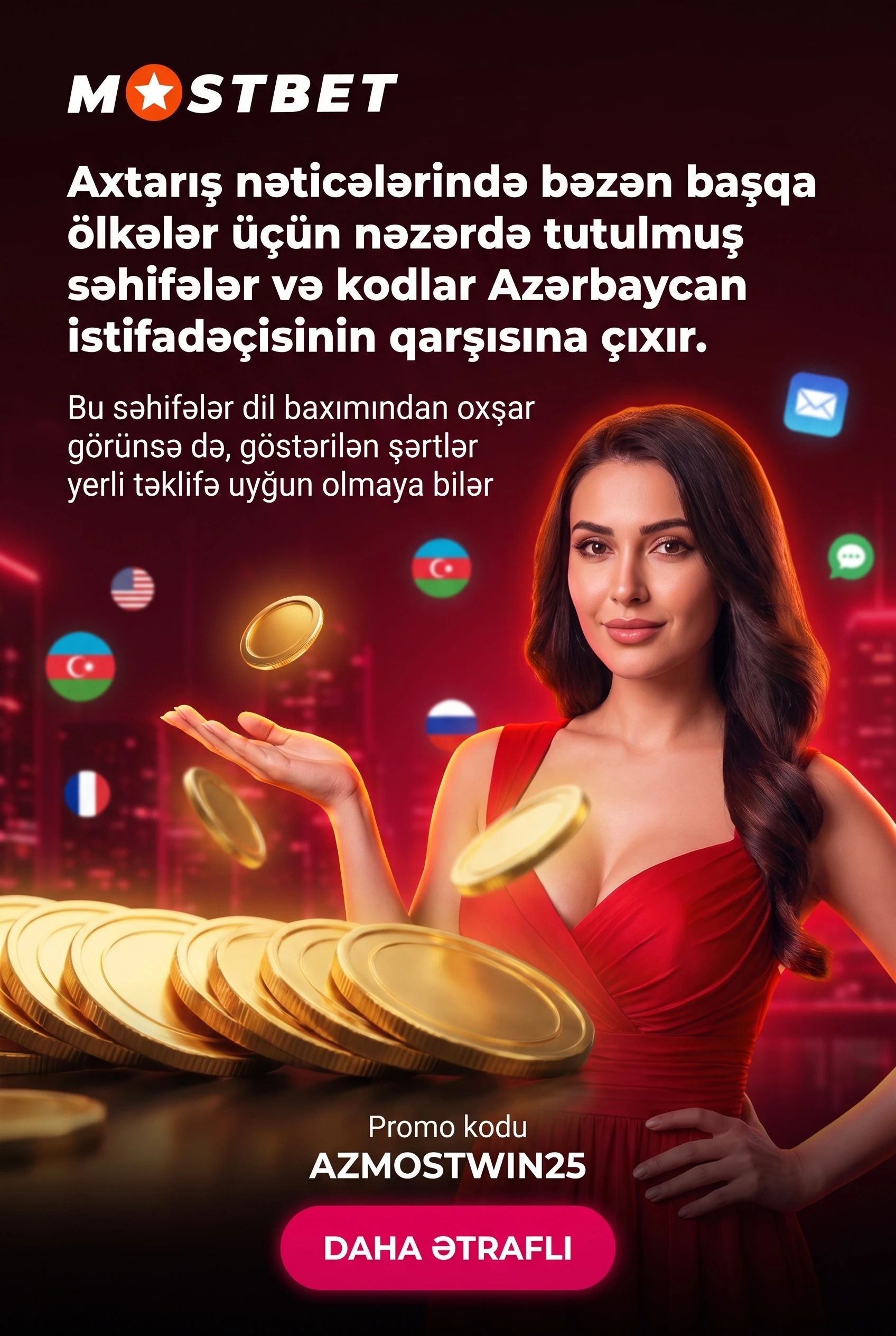 Başqa ölkələr üçün nəzərdə tutulmuş kodlar