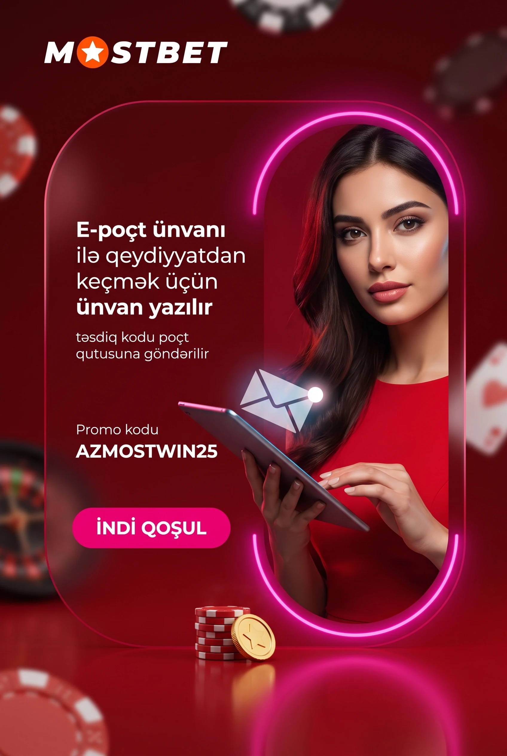 E-poçt ünvanı ilə qeydiyyat