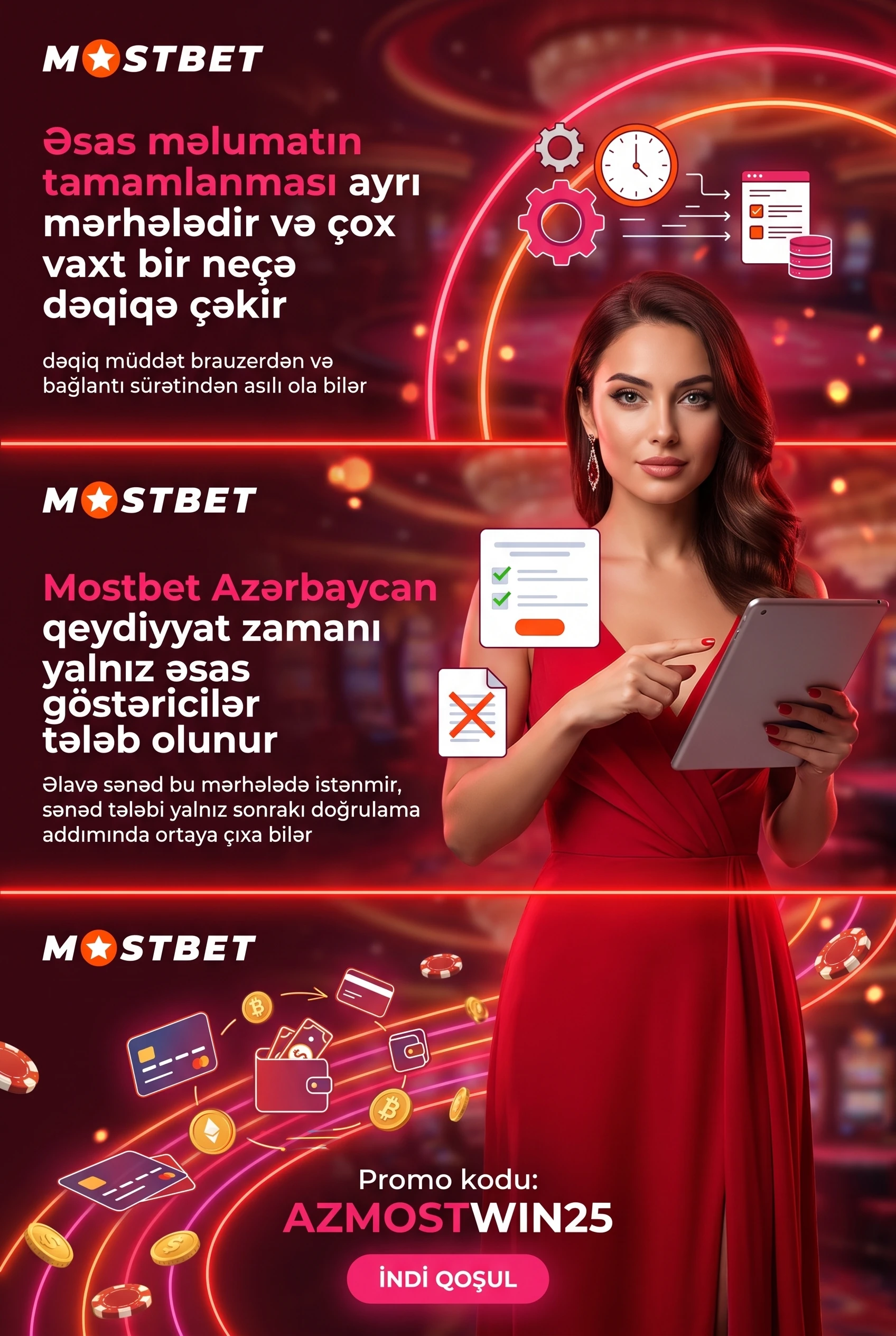 Təsdiqləmə və profilin doldurulması